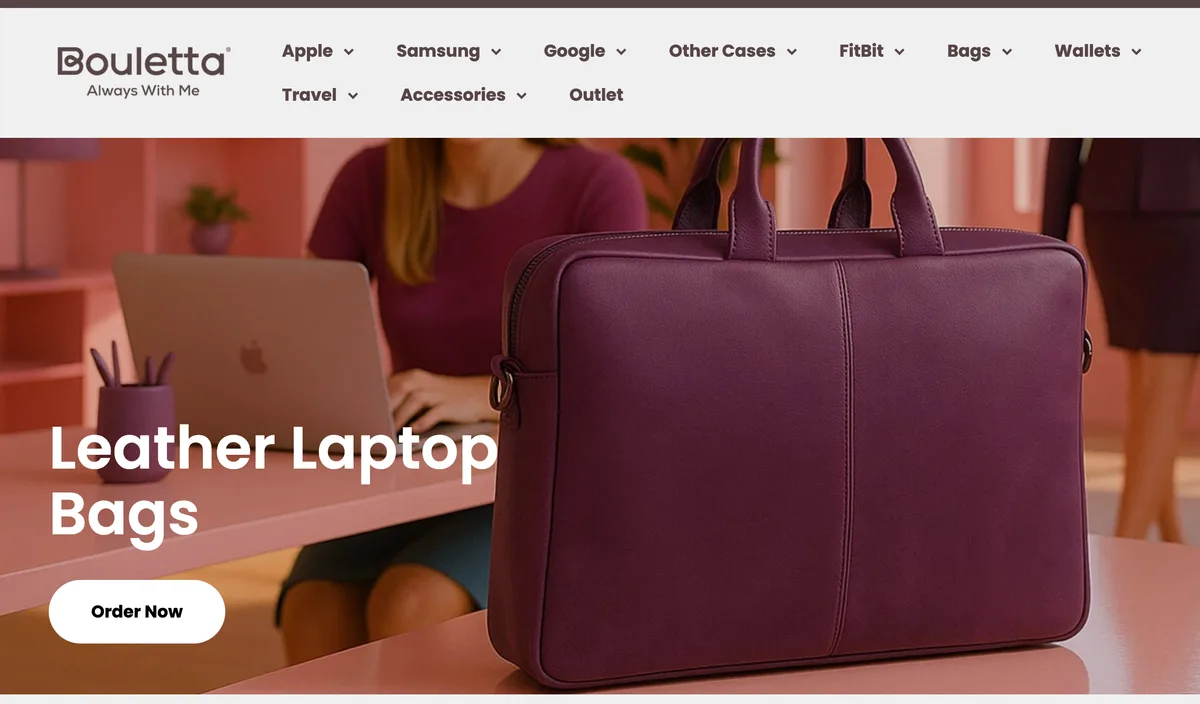 Bouletta Shopify store screenshot